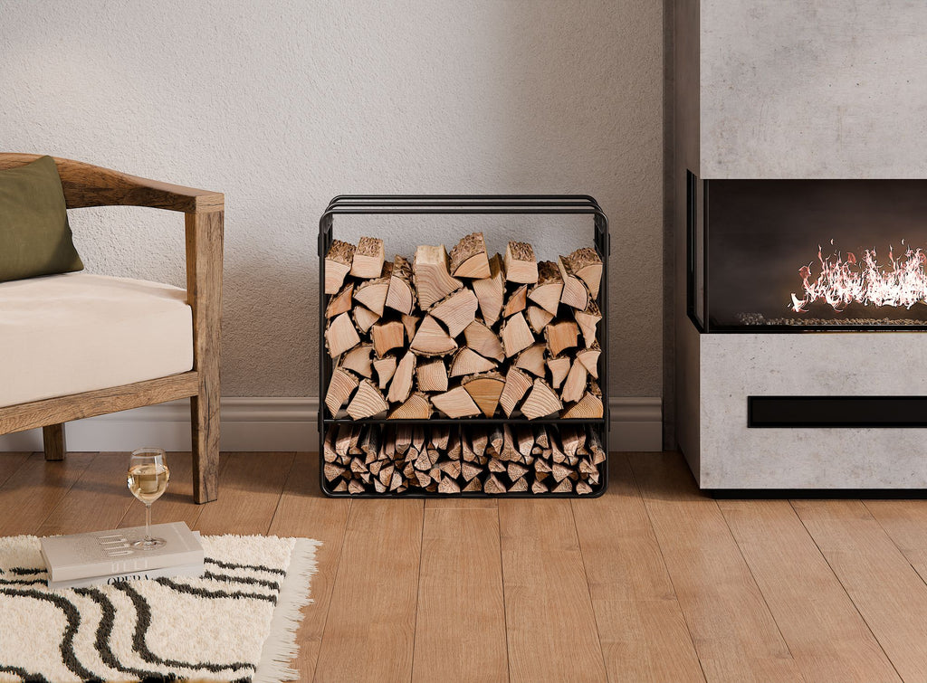 Cook King 60x60x25cm Wood Rack ZENO, outdoor lifestyle shot 4