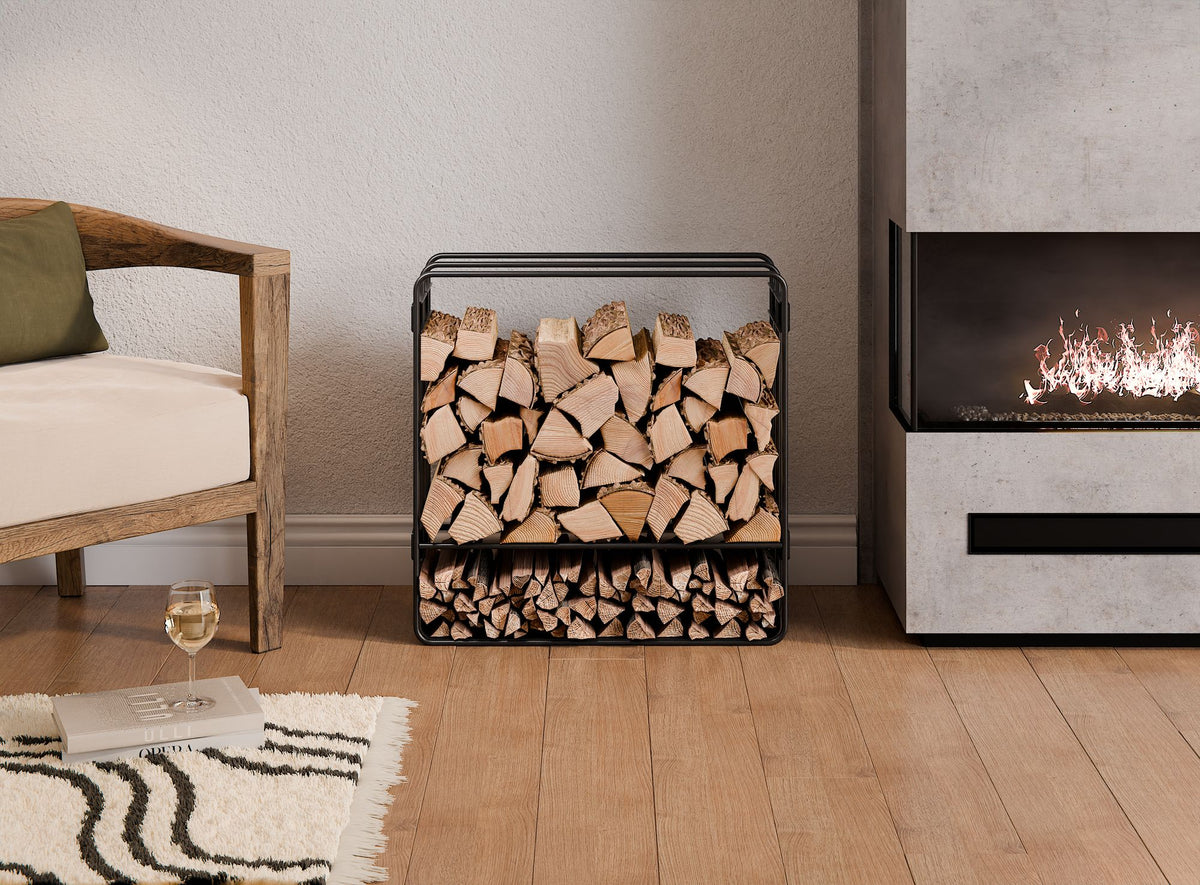 Cook King 60x60x25cm Wood Rack ZENO, outdoor lifestyle shot 4