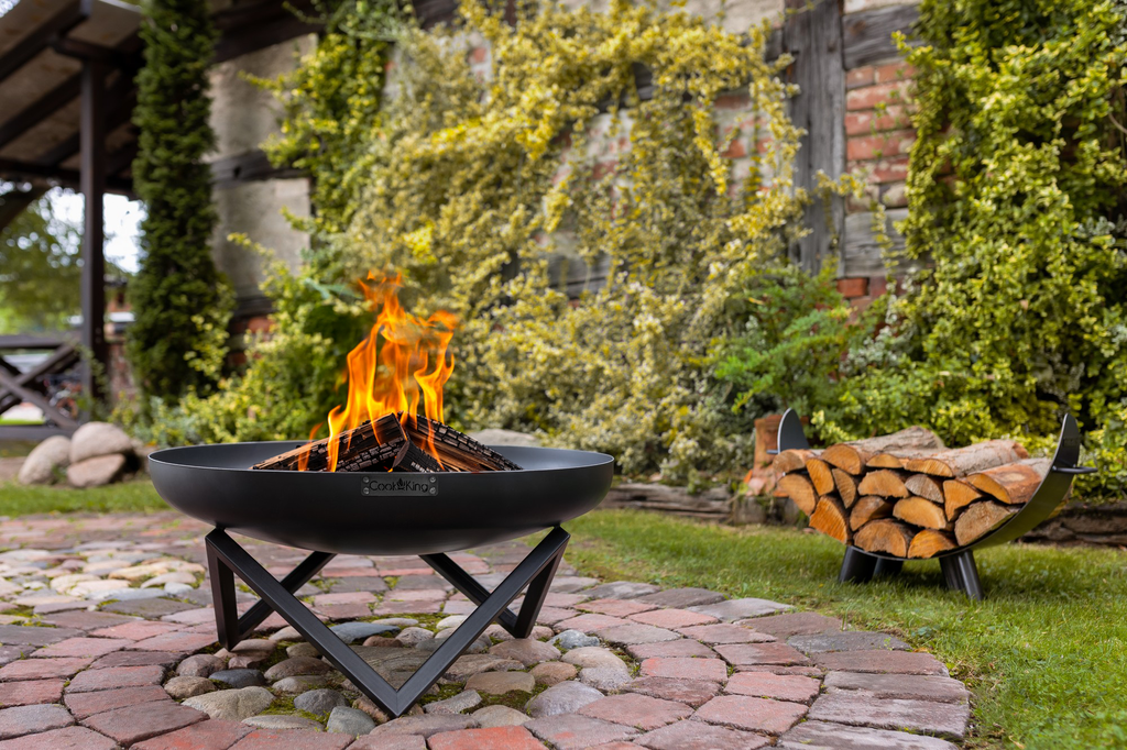 Cook King Santiago 60cm Fire Bowl, outdoor lifestyle shot 3