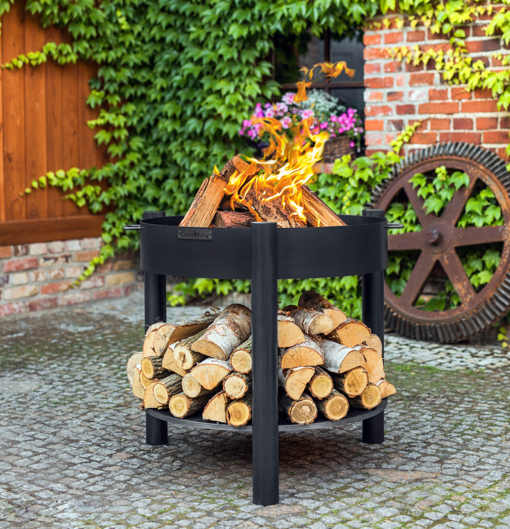 Cook King Montana Tall 60cm Fire Bowl, outdoor lifestyle shot 7