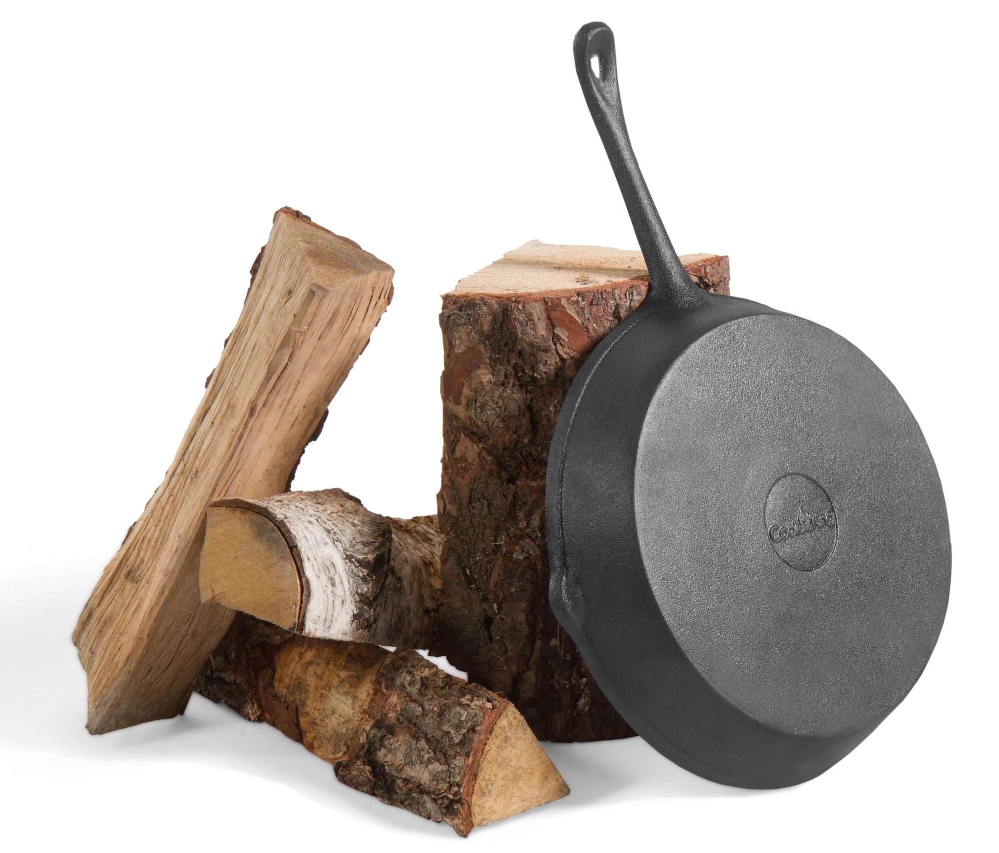 Cook King 26 cm Natural Cast-iron Pan, studio detail shot 3
