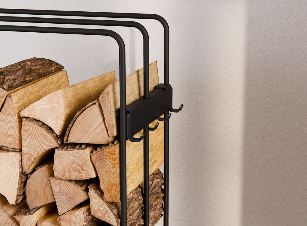 Cook King 120x40x25 cm Wood Rack LOFT, outdoor lifestyle shot 4