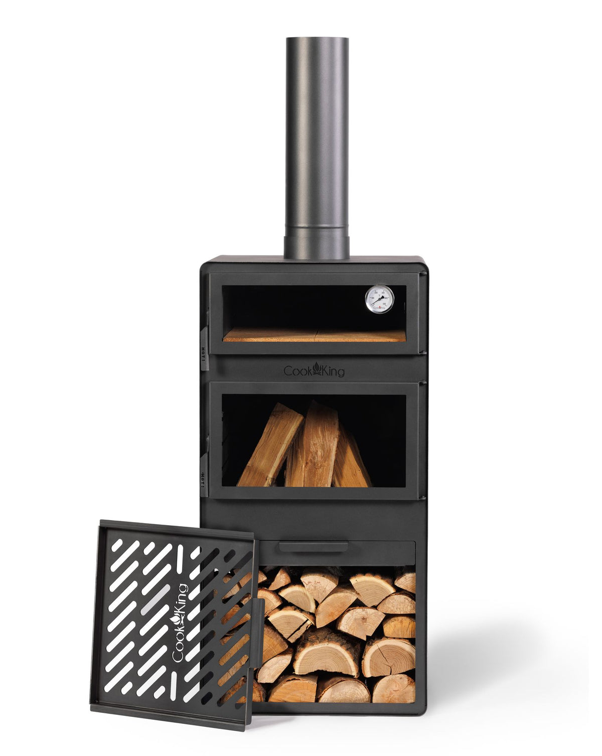 Cook King Vento Garden Stove with Oven and Log Storage photograph 7