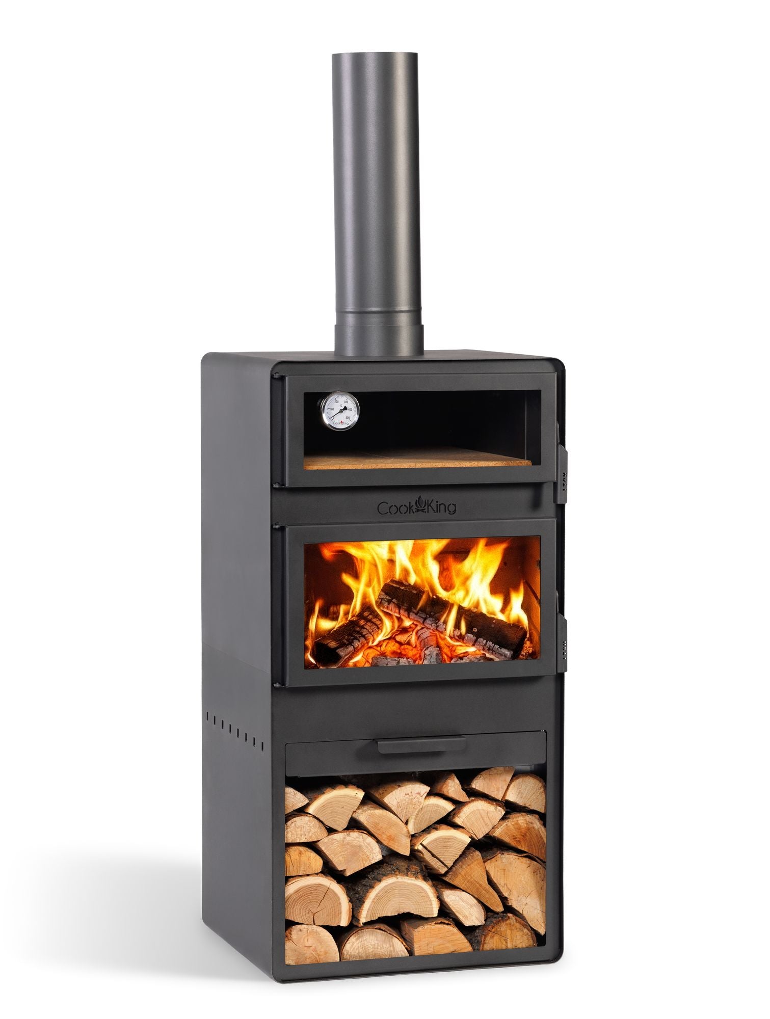 Cook King Vento Garden Stove with Oven and Log Storage photograph 1