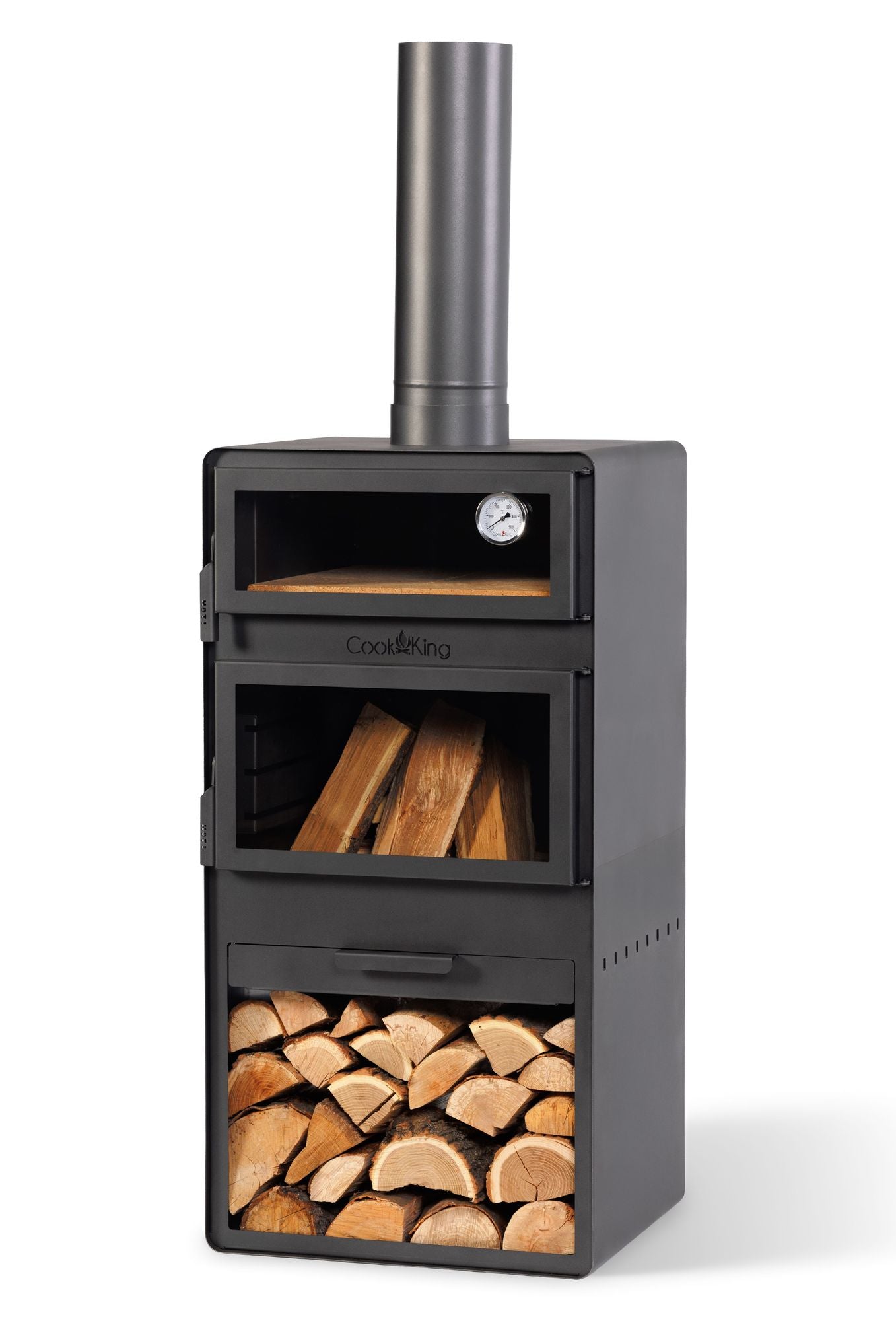 Cook King Vento Garden Stove with Oven and Log Storage photograph 2