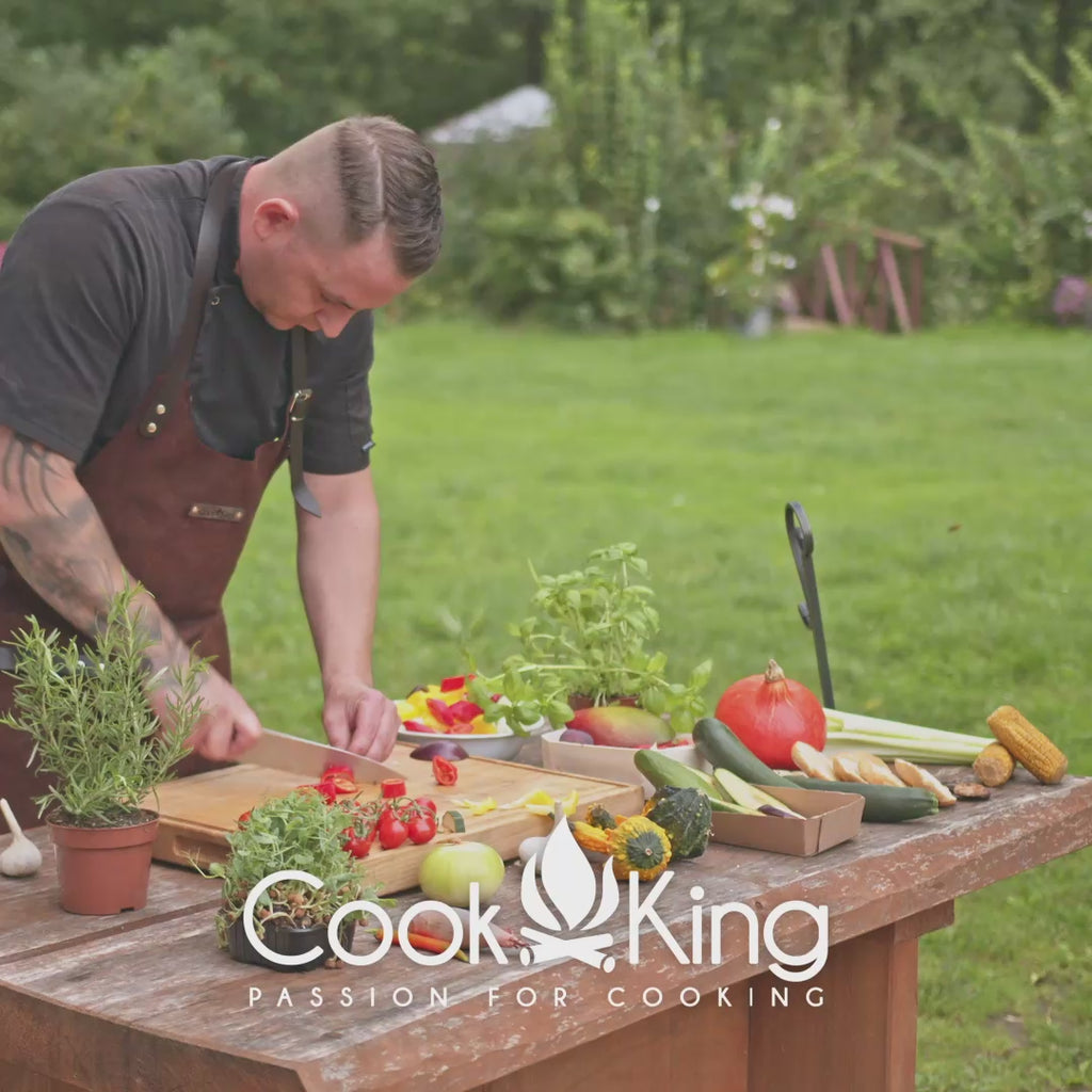Cook King Haiti 70cm Fire Bowl in use, video