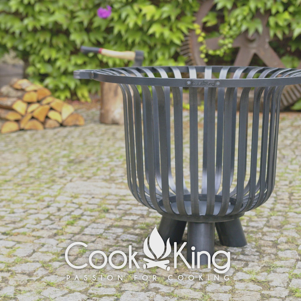 Cook King Fire Basket VERONA in use, video