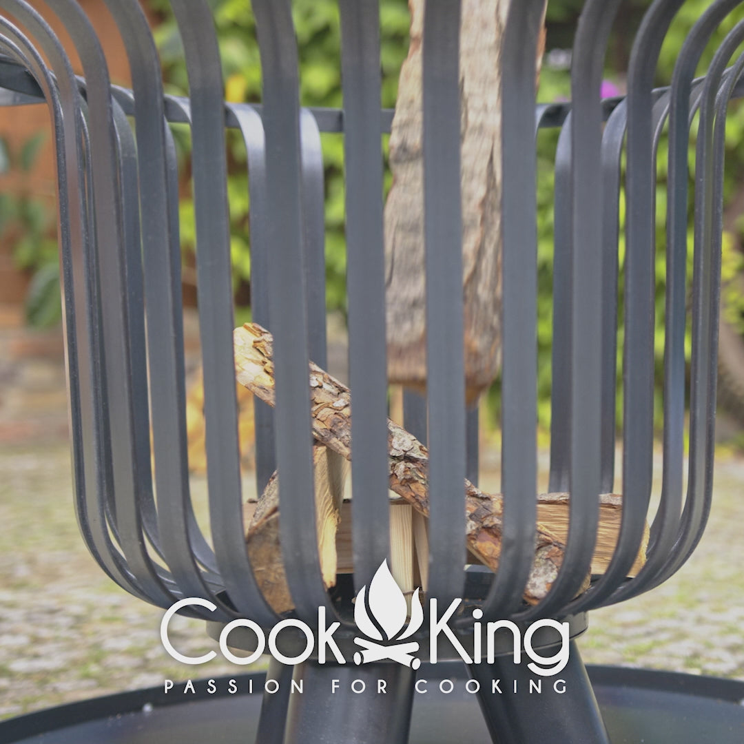 Cook King Fire Basket VERONA in use, video